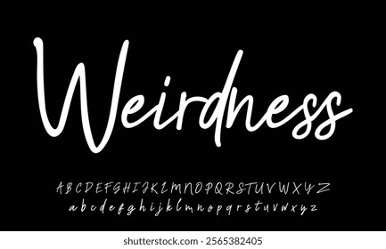 signature Font Calligraphy Logotype Script Brush Font Type Font lettering handwritten