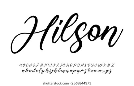 Signature Font Calligraphy Logotype Script Brush Font Type Font lettering handwritten