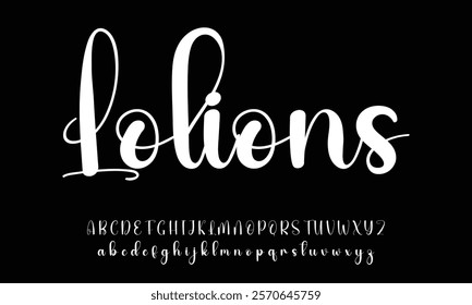 Signature Font Calligraphy Logotype Script Brush Font Type Font lettering handwritten