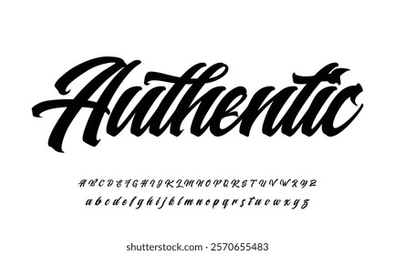 signature Font Calligraphy Logotype Script Brush Font Type Font lettering handwritten