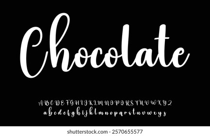 signature Font Calligraphy Logotype Script Brush Font Type Font lettering handwritten
