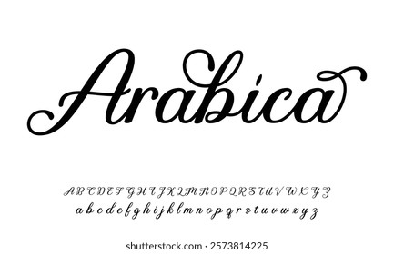 signature Font Calligraphy Logotype Script Brush Font Type Font lettering handwritten