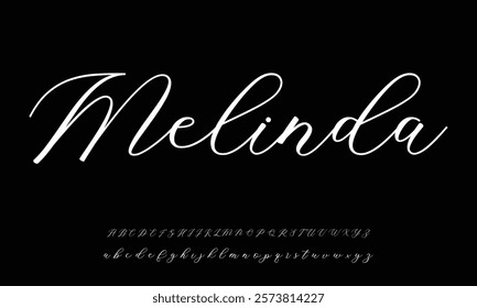 signature Font Calligraphy Logotype Script Brush Font Type Font lettering handwritten