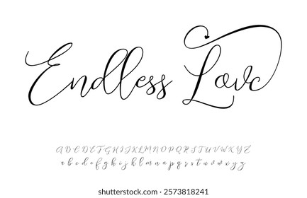 signature Font Calligraphy Logotype Script Brush Font Type Font lettering handwritten