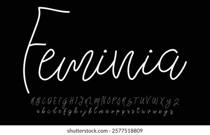 Signature Font Calligraphy Logotype Script Brush Font Type Font lettering handwritten