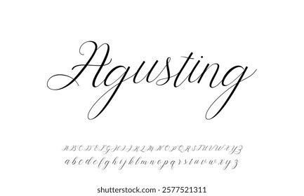 signature Font Calligraphy Logotype Script Brush Font Type Font lettering handwritten