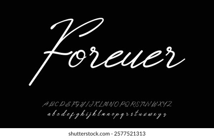 signature Font Calligraphy Logotype Script Brush Font Type Font lettering handwritten