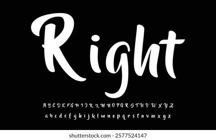 signature Font Calligraphy Logotype Script Brush Font Type Font lettering handwritten