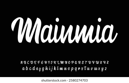 signature Font Calligraphy Logotype Script Brush Font Type Font lettering handwritten