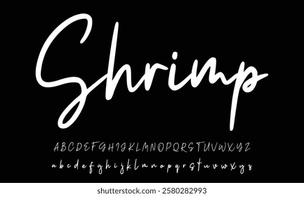 signature Font Calligraphy Logotype Script Brush Font Type Font lettering handwritten