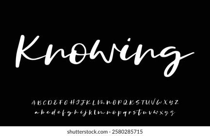 signature Font Calligraphy Logotype Script Brush Font Type Font lettering handwritten