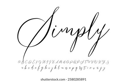 Signature Font Calligraphy Logotype Script Brush Font Type Font lettering handwritten