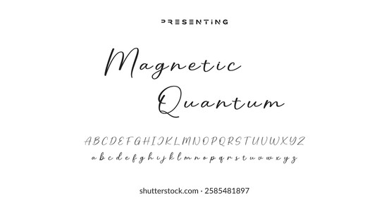 signature Font Calligraphy Logotype Script Brush Font Type Font lettering handwritten