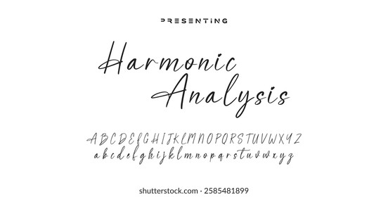 signature Font Calligraphy Logotype Script Brush Font Type Font lettering handwritten