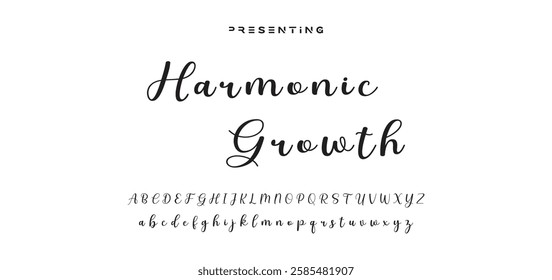 signature Font Calligraphy Logotype Script Brush Font Type Font lettering handwritten