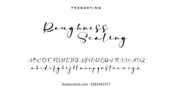 signature Font Calligraphy Logotype Script Brush Font Type Font lettering handwritten