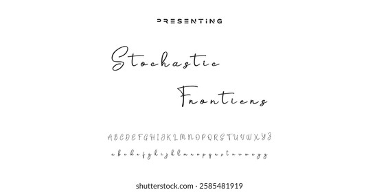 signature Font Calligraphy Logotype Script Brush Font Type Font lettering handwritten