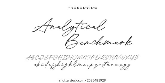 signature Font Calligraphy Logotype Script Brush Font Type Font lettering handwritten