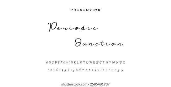 signature Font Calligraphy Logotype Script Brush Font Type Font lettering handwritten