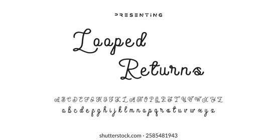 signature Font Calligraphy Logotype Script Brush Font Type Font lettering handwritten