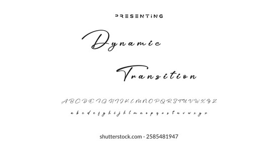 signature Font Calligraphy Logotype Script Brush Font Type Font lettering handwritten