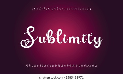 signature Font Calligraphy Logotype Script Brush Font Type Font lettering handwritten