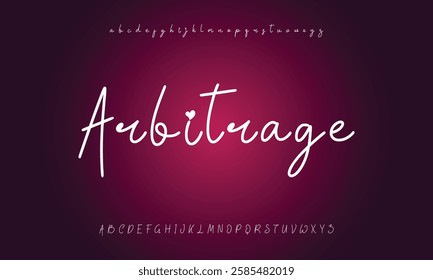 signature Font Calligraphy Logotype Script Brush Font Type Font lettering handwritten