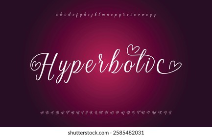 signature Font Calligraphy Logotype Script Brush Font Type Font lettering handwritten