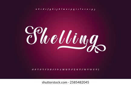 signature Font Calligraphy Logotype Script Brush Font Type Font lettering handwritten