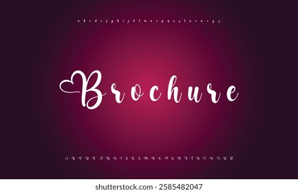 signature Font Calligraphy Logotype Script Brush Font Type Font lettering handwritten