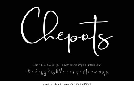 Signature Font Calligraphy Logotype Script Brush Font Type Font lettering handwritten