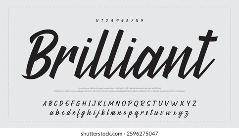 signature Font Calligraphy Logotype Script Brush Font Type Font lettering handwritten