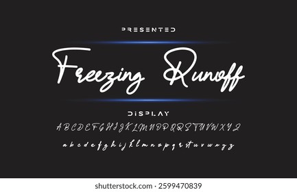 signature Font Calligraphy Logotype Script Brush Font Type Font lettering handwritten