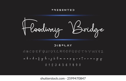 signature Font Calligraphy Logotype Script Brush Font Type Font lettering handwritten