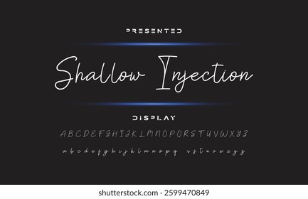 signature Font Calligraphy Logotype Script Brush Font Type Font lettering handwritten