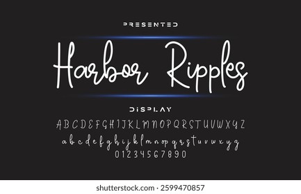 signature Font Calligraphy Logotype Script Brush Font Type Font lettering handwritten