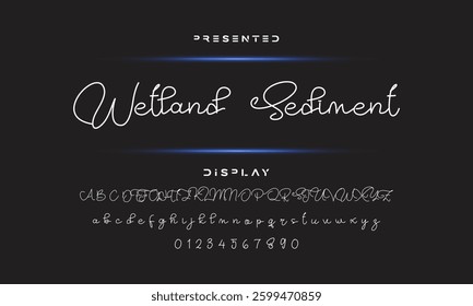 signature Font Calligraphy Logotype Script Brush Font Type Font lettering handwritten