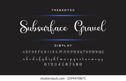 signature Font Calligraphy Logotype Script Brush Font Type Font lettering handwritten