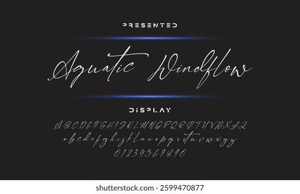 signature Font Calligraphy Logotype Script Brush Font Type Font lettering handwritten