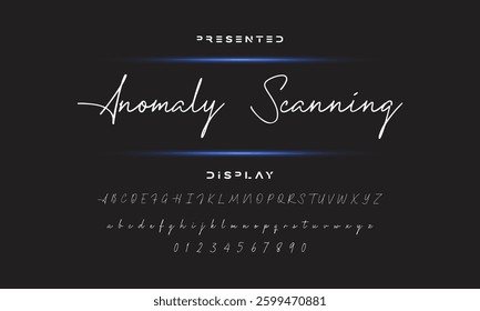 signature Font Calligraphy Logotype Script Brush Font Type Font lettering handwritten