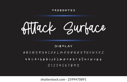 signature Font Calligraphy Logotype Script Brush Font Type Font lettering handwritten