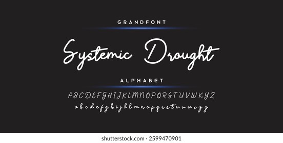 signature Font Calligraphy Logotype Script Brush Font Type Font lettering handwritten