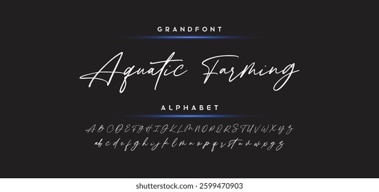 signature Font Calligraphy Logotype Script Brush Font Type Font lettering handwritten