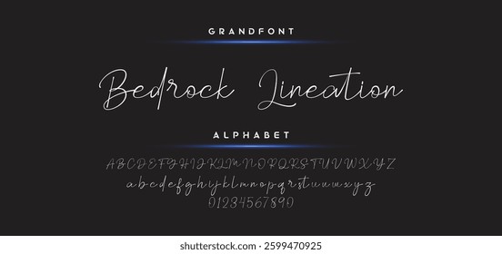 signature Font Calligraphy Logotype Script Brush Font Type Font lettering handwritten