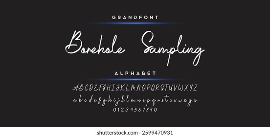 signature Font Calligraphy Logotype Script Brush Font Type Font lettering handwritten