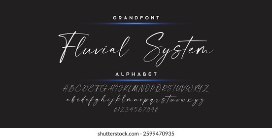 signature Font Calligraphy Logotype Script Brush Font Type Font lettering handwritten