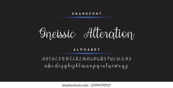 signature Font Calligraphy Logotype Script Brush Font Type Font lettering handwritten
