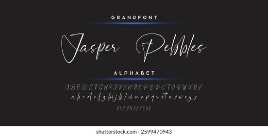 signature Font Calligraphy Logotype Script Brush Font Type Font lettering handwritten