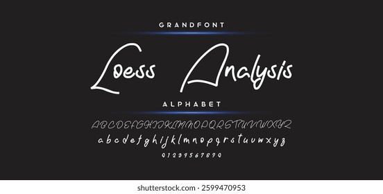 signature Font Calligraphy Logotype Script Brush Font Type Font lettering handwritten