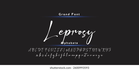 signature Font Calligraphy Logotype Script Brush Font Type Font lettering handwritten